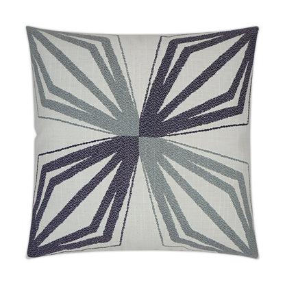 D.V. KAP HOME   20" x 20" Outdoor Brink Pillow - Blue Transitional, Geometric    - OD-363-S-2020