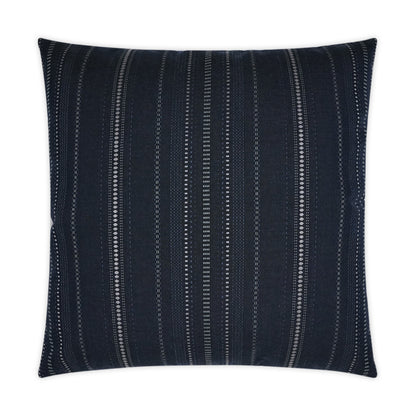 D.V. KAP HOME   22" x 22" Outdoor Copeland Pillow - Midnight Stripes, Global    - OD-365-M-2222