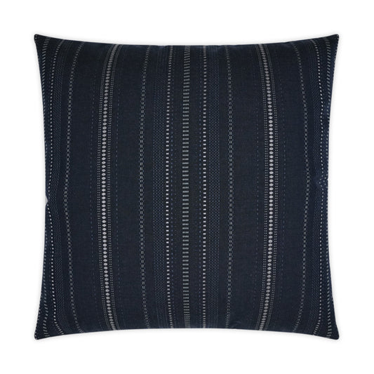 D.V. KAP HOME   22" x 22" Outdoor Copeland Pillow - Midnight Stripes, Global    - OD-365-M-2222