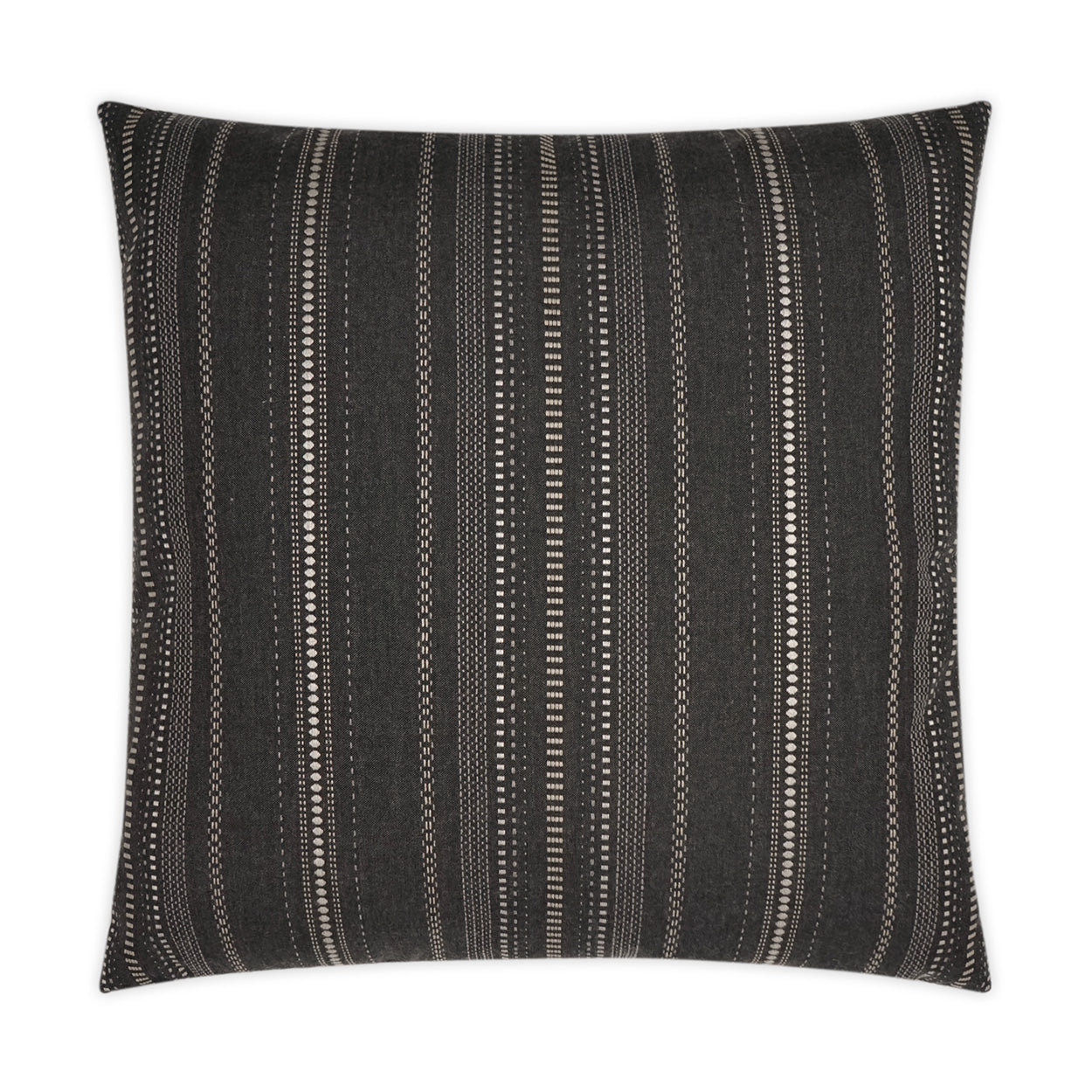 D.V. KAP HOME   22" x 22" Outdoor Copeland Pillow - Onyx Stripes, Global    - OD-365-O-2222