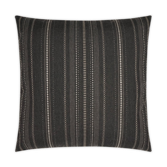 D.V. KAP HOME   22" x 22" Outdoor Copeland Pillow - Onyx Stripes, Global    - OD-365-O-2222