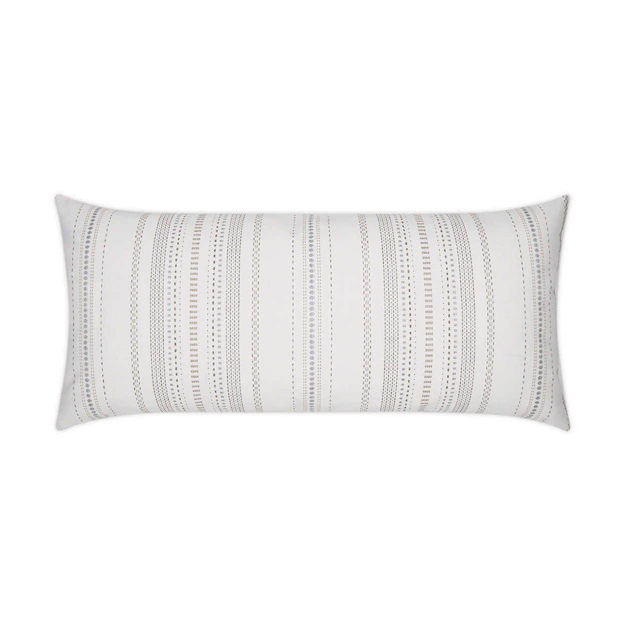 D.V. KAP HOME   12" x 24" Outdoor Copeland Lumbar Pillow - Salt Stripes, Global    - OD-366-S-1224