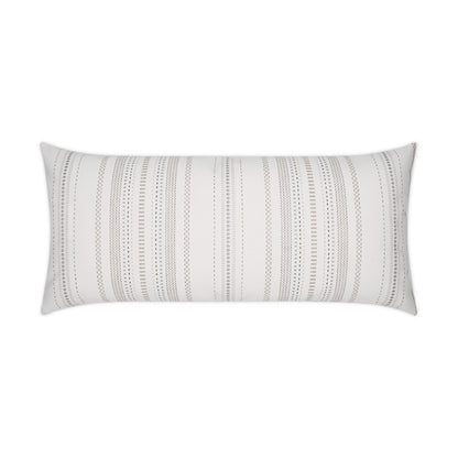 D.V. KAP HOME   12" x 24" Outdoor Copeland Lumbar Pillow - Salt Stripes, Global    - OD-366-S-1224