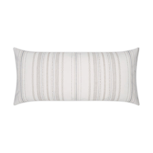 D.V. KAP HOME   12" x 24" Outdoor Copeland Lumbar Pillow - Salt Stripes, Global    - OD-366-S-1224