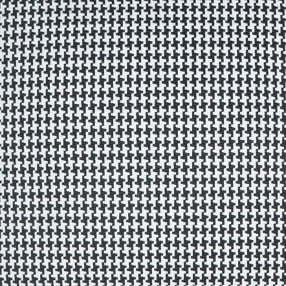 Black and white houndstooth fabric pattern; classic woven textile for suits, jackets or accessories.