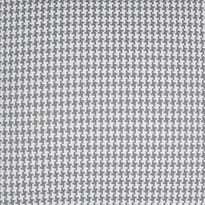 Grey and white houndstooth pattern on a 12" x 24" outdoor lumbar pillow, stone-colored, traditional style.