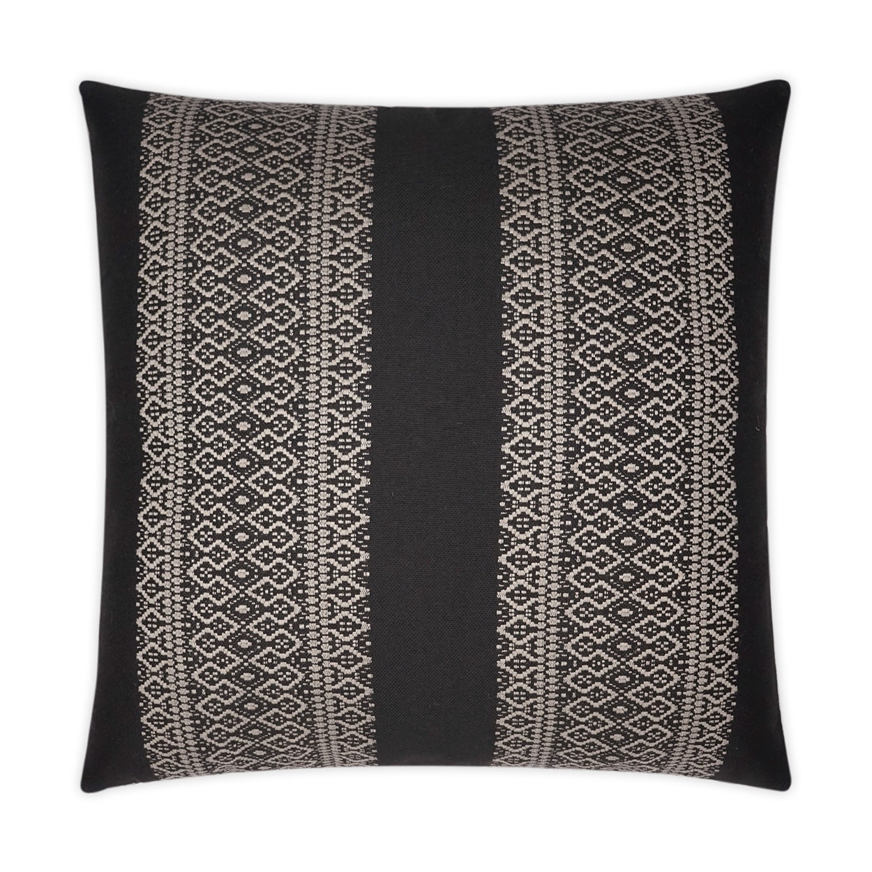 D.V. KAP HOME   22" x 22" Outdoor Upton Pillow - Black Global    - OD-372-B-2222