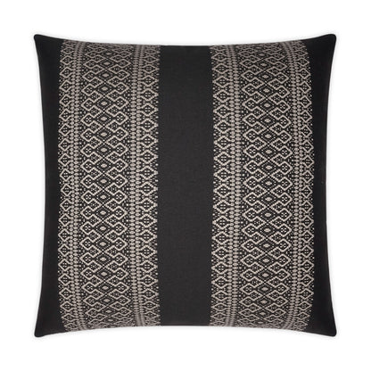 D.V. KAP HOME   22" x 22" Outdoor Upton Pillow - Black Global    - OD-372-B-2222