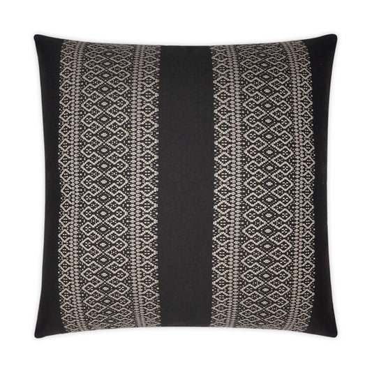 D.V. KAP HOME   22" x 22" Outdoor Upton Pillow - Black Global    - OD-372-B-2222