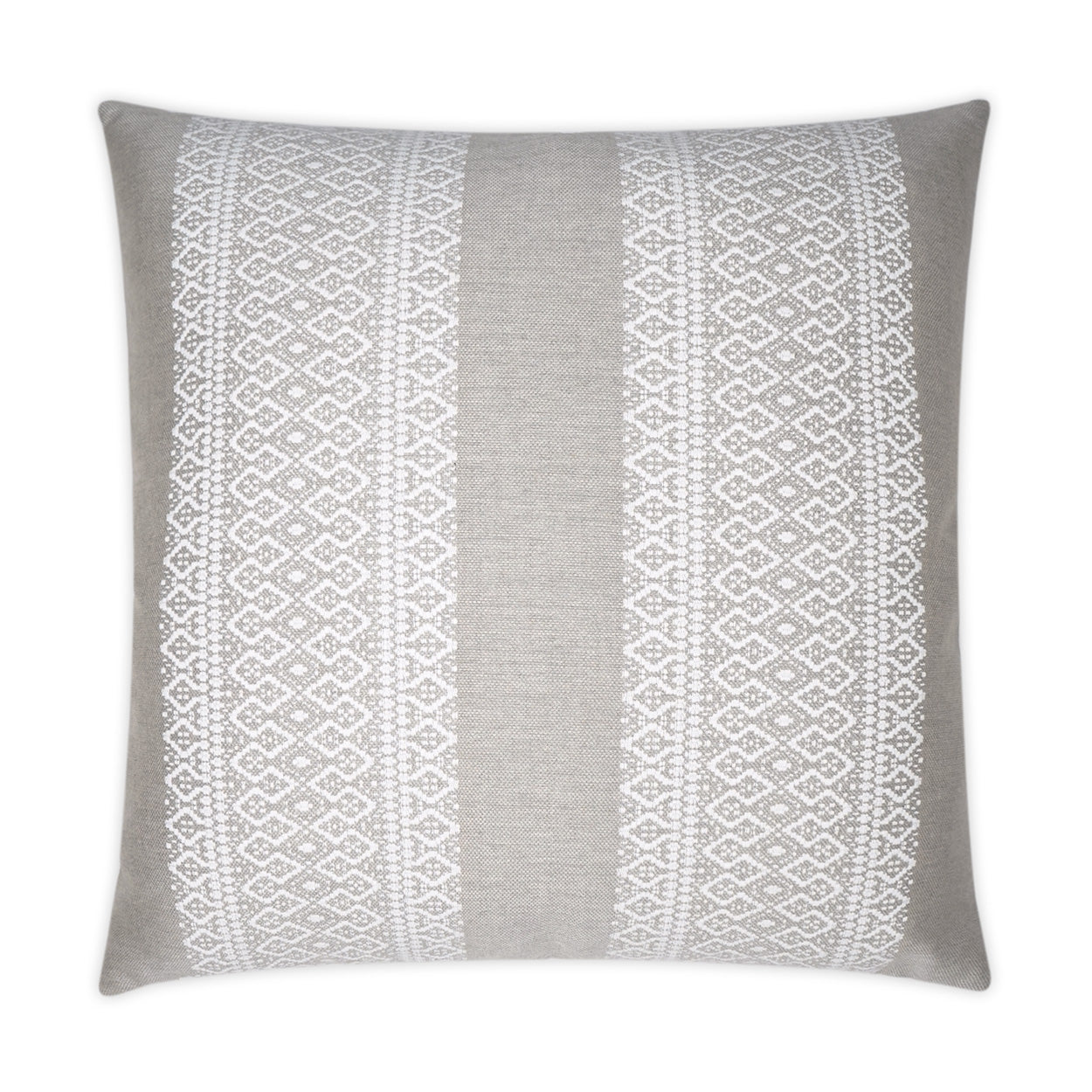 D.V. KAP HOME   22" x 22" Outdoor Upton Pillow - Linen Global, Farmhouse    - OD-372-L-2222