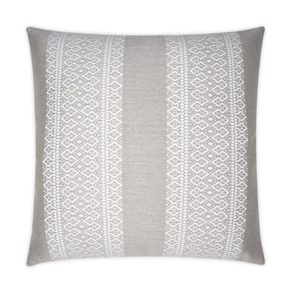 D.V. KAP HOME   22" x 22" Outdoor Upton Pillow - Linen Global, Farmhouse    - OD-372-L-2222