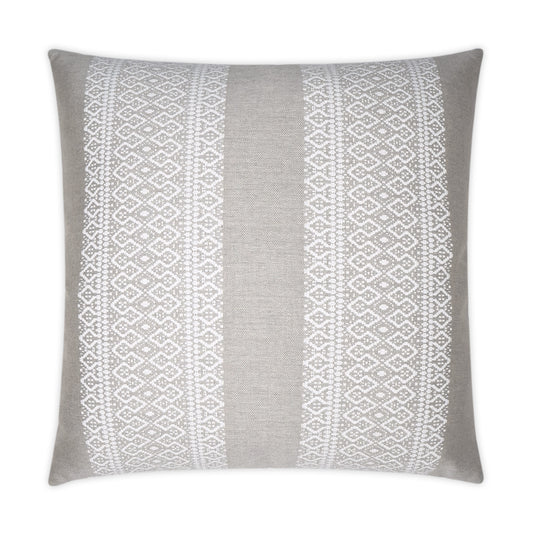 D.V. KAP HOME   22" x 22" Outdoor Upton Pillow - Linen Global, Farmhouse    - OD-372-L-2222