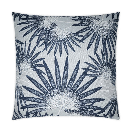 D.V. KAP HOME   22" x 22" Outdoor Etta Pillow - Harbor Beach, Floral    - OD-375-H-2222