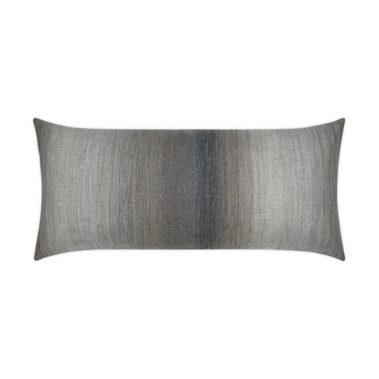 D.V. KAP HOME   12" x 24" Outdoor Meditate Lumbar Pillow - Fog Transitional, Modern    - OD-377-F-1224