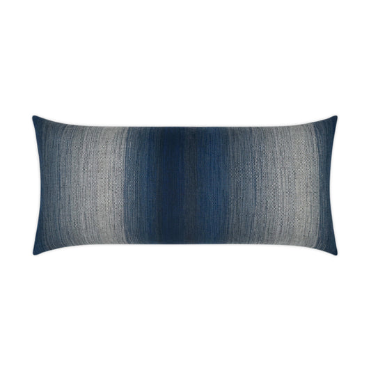 D.V. KAP HOME   12" x 24" Outdoor Meditate Lumbar Pillow - Indigo Transitional, Modern    - OD-377-I-1224