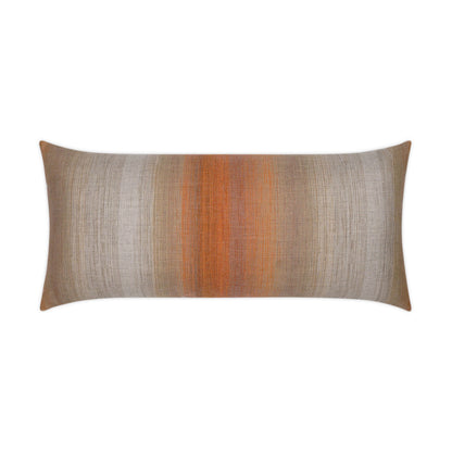 D.V. KAP HOME   12" x 24" Outdoor Meditate Lumbar Pillow - Orange Transitional, Modern    - OD-377-O-1224