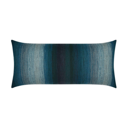 D.V. KAP HOME   12" x 24" Outdoor Meditate Lumbar Pillow - Turquoise Transitional, Modern    - OD-377-T-1224