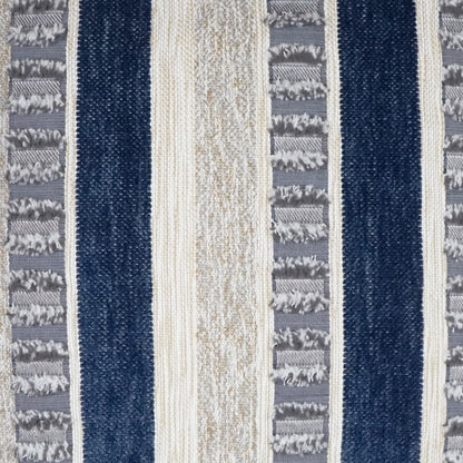 D.V. KAP HOME   22" x 22" Outdoor Teton Pillow - Indigo Textured, Global    - OD-384-I-2222