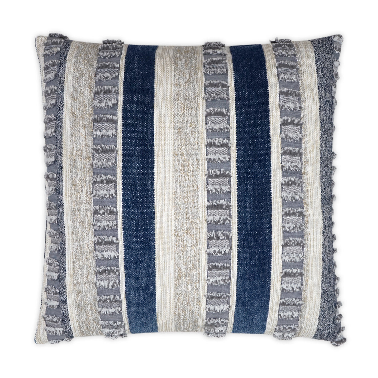 D.V. KAP HOME   22" x 22" Outdoor Teton Pillow - Indigo Textured, Global    - OD-384-I-2222