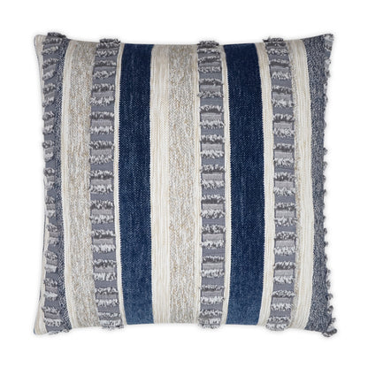 D.V. KAP HOME   22" x 22" Outdoor Teton Pillow - Indigo Textured, Global    - OD-384-I-2222