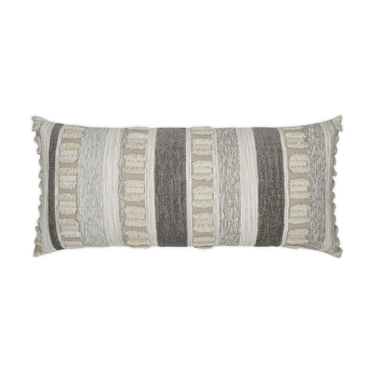 D.V. KAP HOME   12" x 24" Outdoor Teton Lumbar Pillow - Linen Textured, Global    - OD-385-L-1224