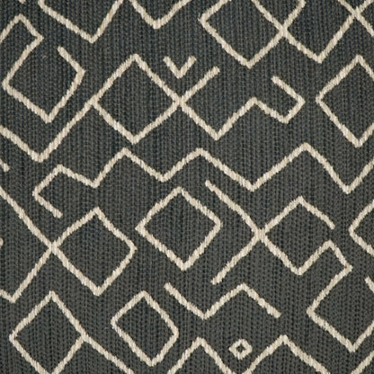 D.V. KAP HOME   22" x 22" Outdoor Kraken Pillow - Charcoal Abstract, Global    - OD-392-C-2222