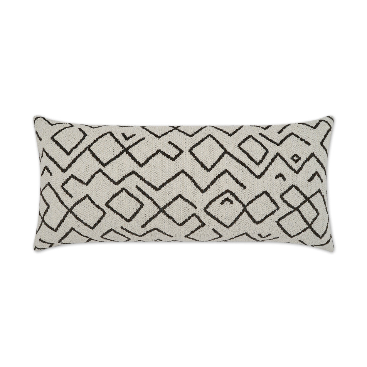 D.V. KAP HOME   12" x 24" Outdoor Kraken Lumbar Pillow - Natural Abstract, Global    - OD-393-N-1224