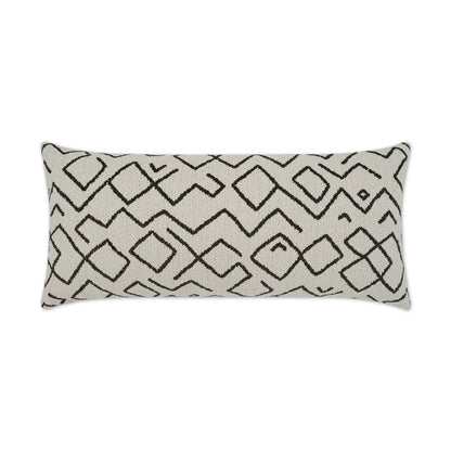 D.V. KAP HOME   12" x 24" Outdoor Kraken Lumbar Pillow - Natural Abstract, Global    - OD-393-N-1224
