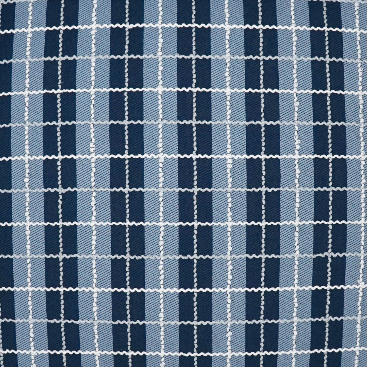 D.V. KAP HOME   22" x 22" Outdoor Ando Pillow - Azure Plaid - Check    - OD-394-A-2222