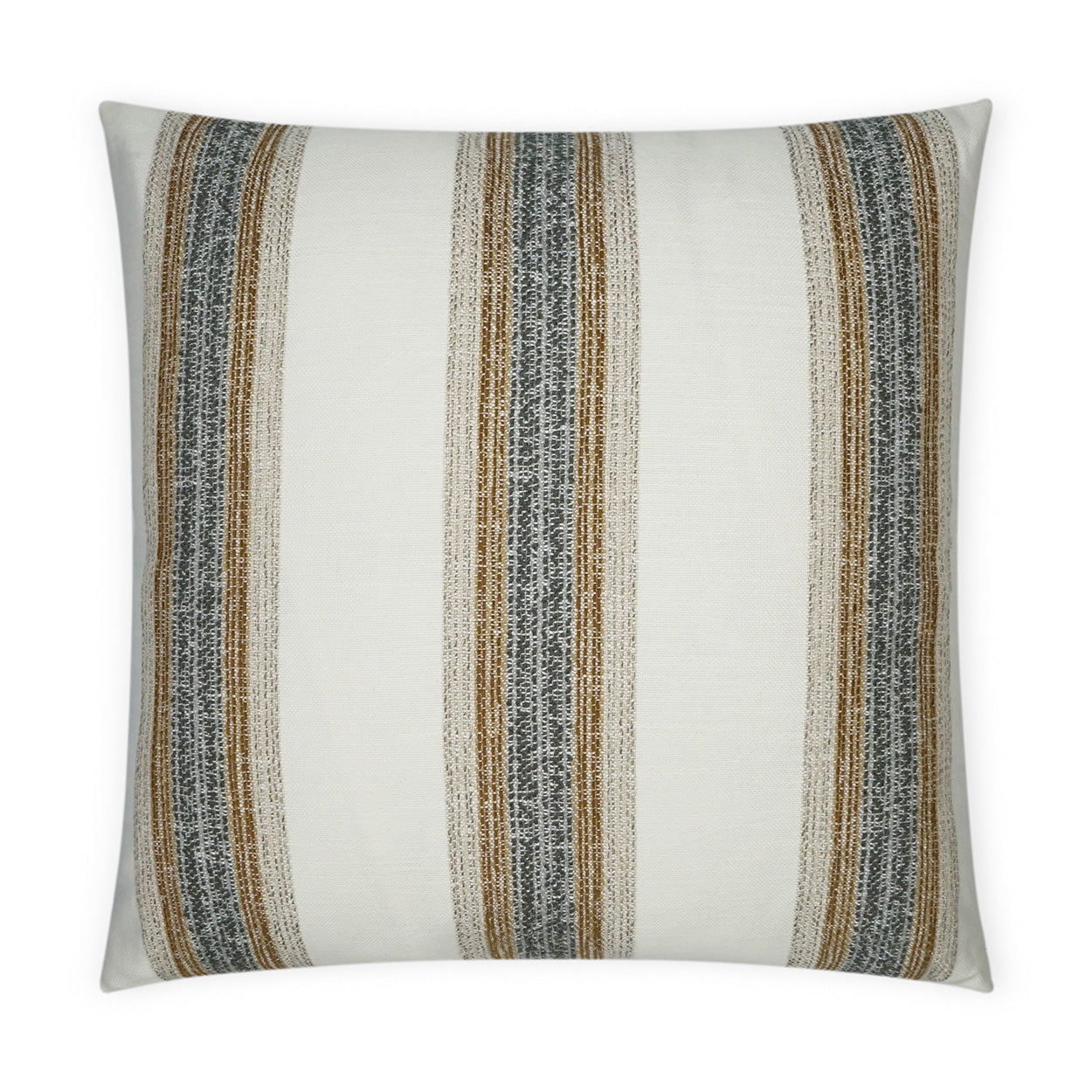 D.V. KAP HOME   22" x 22" Outdoor Ormsby Pillow - Tweed Stripes    - OD-397-T-2222