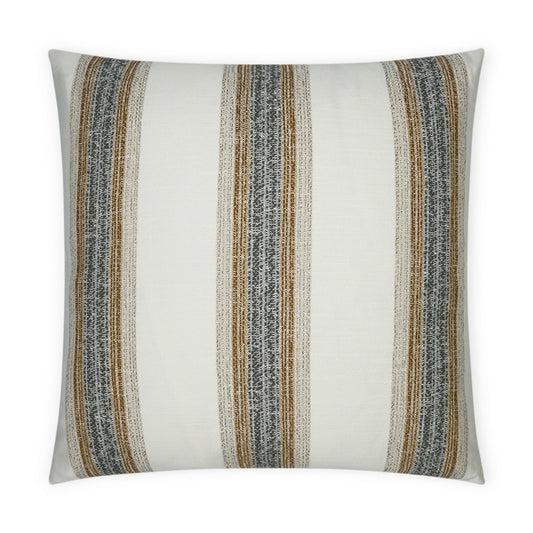 D.V. KAP HOME   22" x 22" Outdoor Ormsby Pillow - Tweed Stripes    - OD-397-T-2222