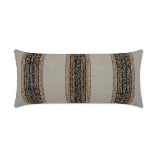 D.V. KAP HOME   12" x 24" Outdoor Ormsby Lumbar Pillow - Tweed Stripes    - OD-398-T-1224