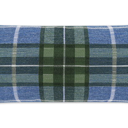 D.V. KAP HOME   12" x 24" Outdoor Roddy Lumbar Pillow - Vineyard Plaid - Check    - OD-400-V-1224