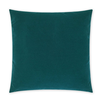 D.V. KAP HOME   22" x 22" Outdoor Sundance Duo Pillow - Peacock Solid, Modern    - OD-401-P-2222