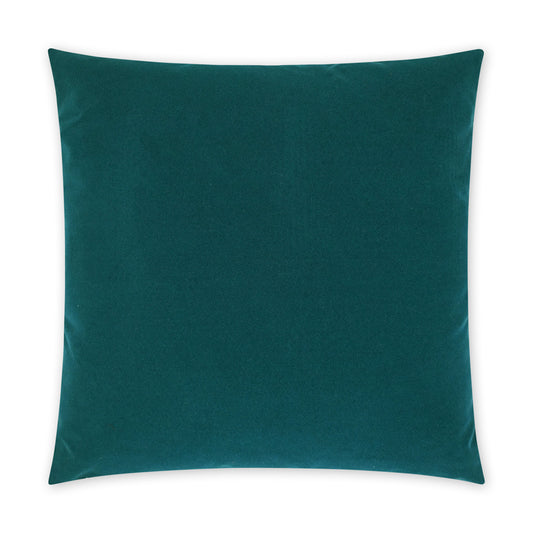 D.V. KAP HOME   22" x 22" Outdoor Sundance Duo Pillow - Peacock Solid, Modern    - OD-401-P-2222