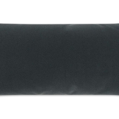 D.V. KAP HOME   12" x 24" Outdoor Sundance Duo Lumbar Pillow - Charcoal Solid, Modern    - OD-402-C-1224