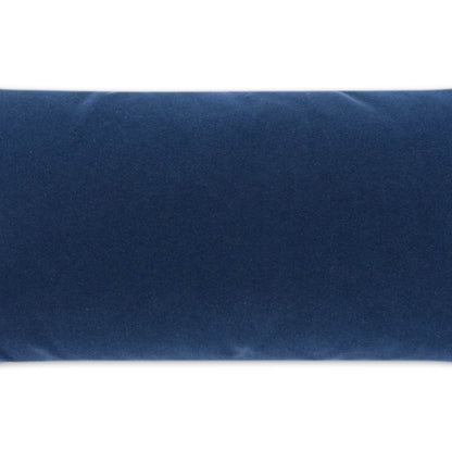 D.V. KAP HOME   12" x 24" Outdoor Sundance Duo Lumbar Pillow - Navy Solid, Modern    - OD-402-N-1224