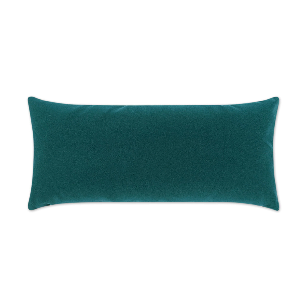 D.V. KAP HOME   12" x 24" Outdoor Sundance Duo Lumbar Pillow - Peacock Solid, Modern    - OD-402-P-1224