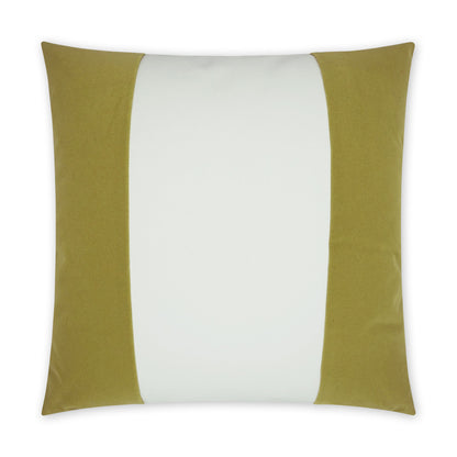 D.V. KAP HOME   22" x 22" Outdoor Sundance Band Pillow - Leaf Band / Ribbon, Modern    - OD-405-L-2222