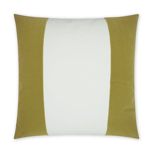 D.V. KAP HOME   22" x 22" Outdoor Sundance Band Pillow - Leaf Band / Ribbon, Modern    - OD-405-L-2222