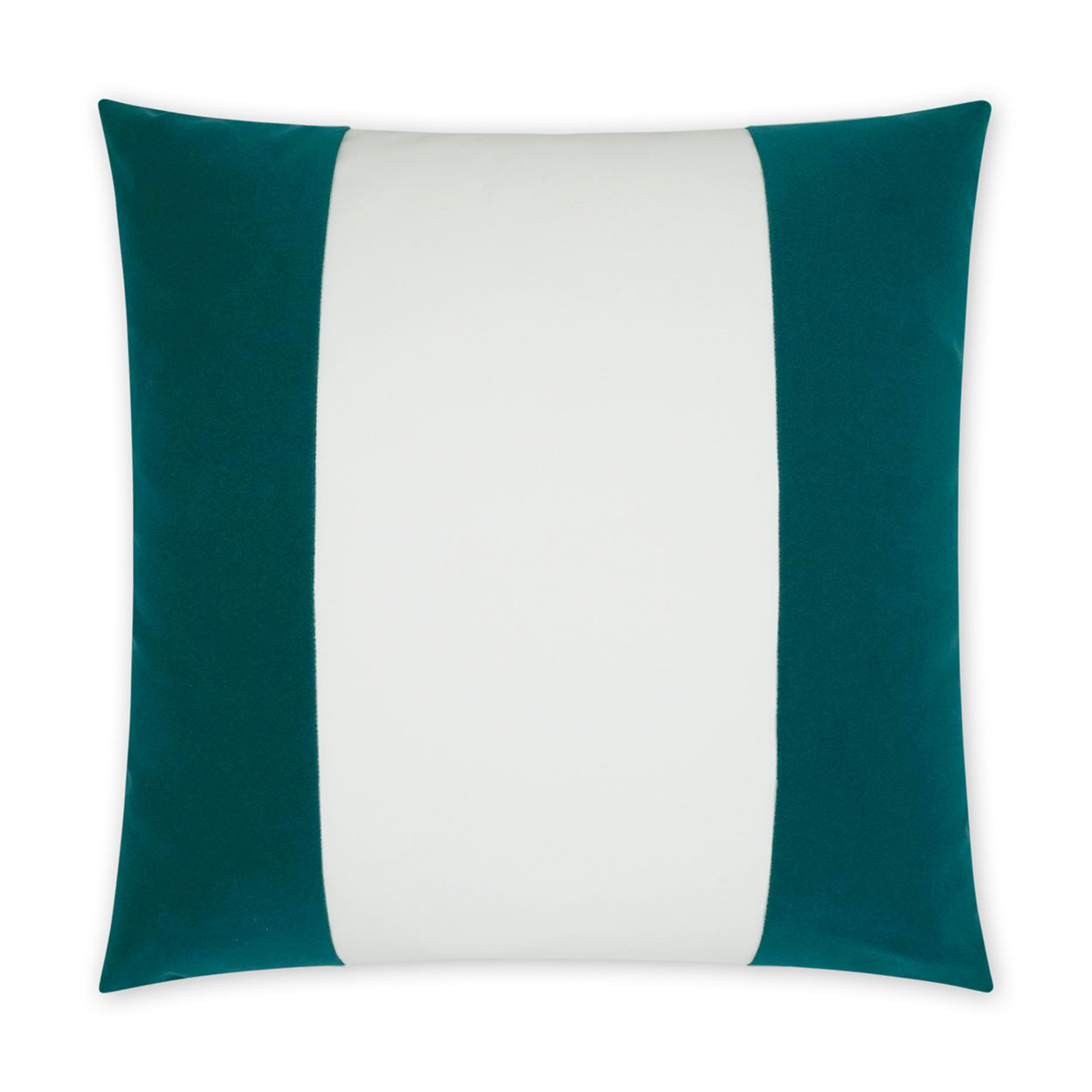 D.V. KAP HOME   22" x 22" Outdoor Sundance Band Pillow - Peacock Band / Ribbon, Modern    - OD-405-P-2222
