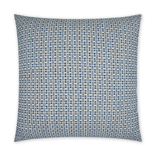 D.V. KAP HOME   22" x 22" Outdoor Kittery Pillow - Blue Beach, Global, Stripes, Farmhouse    - OD-407-B-2222
