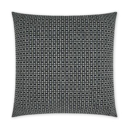 D.V. KAP HOME   22" x 22" Outdoor Kittery Pillow - Ebony Beach, Global, Stripes, Farmhouse    - OD-407-E-2222