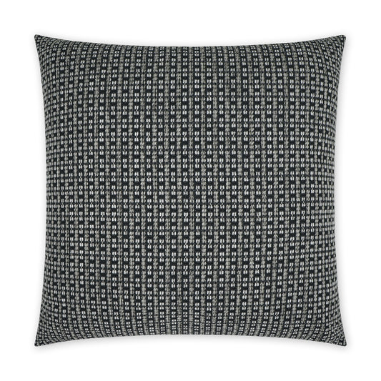 D.V. KAP HOME   22" x 22" Outdoor Kittery Pillow - Ebony Beach, Global, Stripes, Farmhouse    - OD-407-E-2222
