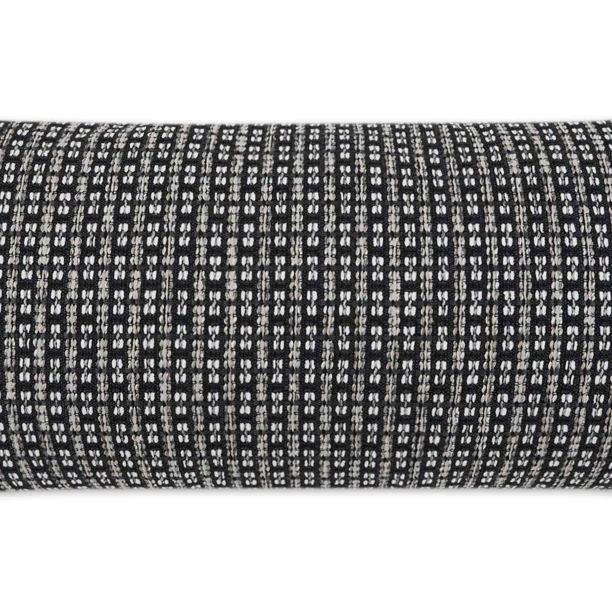 D.V. KAP HOME   12" x 24" Outdoor Kittery Lumbar Pillow - Ebony Beach, Global, Stripes, Farmhouse    - OD-408-E-1224