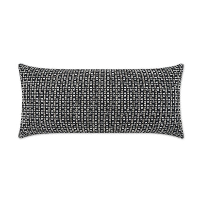D.V. KAP HOME   12" x 24" Outdoor Kittery Lumbar Pillow - Ebony Beach, Global, Stripes, Farmhouse    - OD-408-E-1224