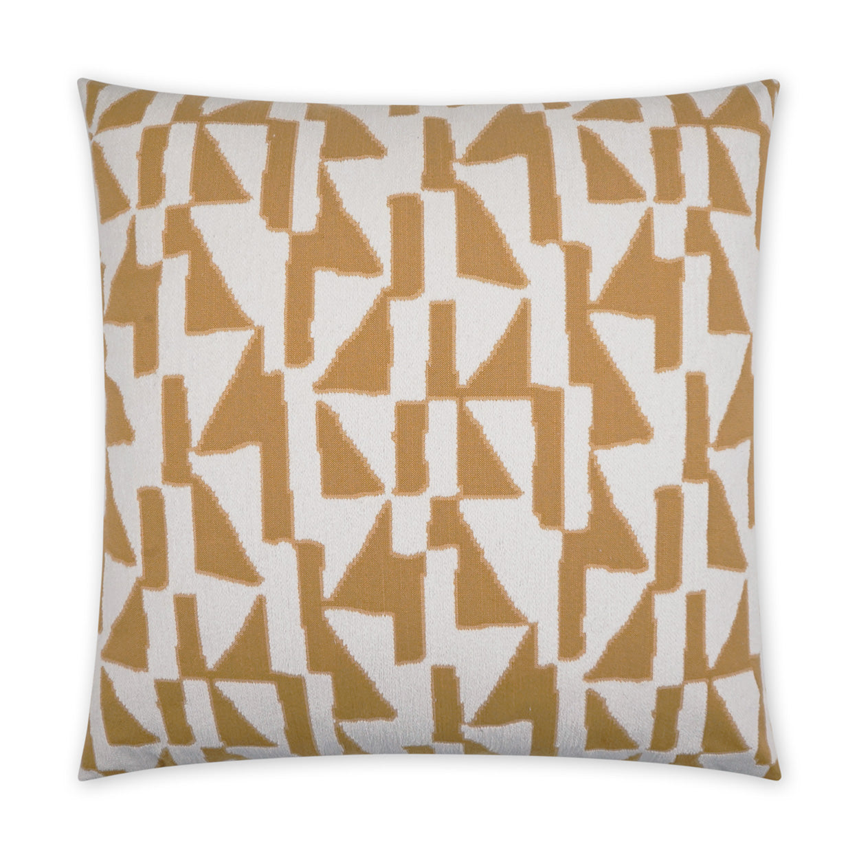 D.V. KAP HOME   22" x 22" Outdoor Imka Pillow - Yellow Geometric, Modern, Abstract    - OD-409-Y-2222