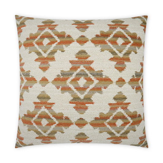 D.V. KAP HOME   22" x 22" Outdoor Elmaple Pillow - Terracotta Western Chic, Global    - OD-411-T-2222