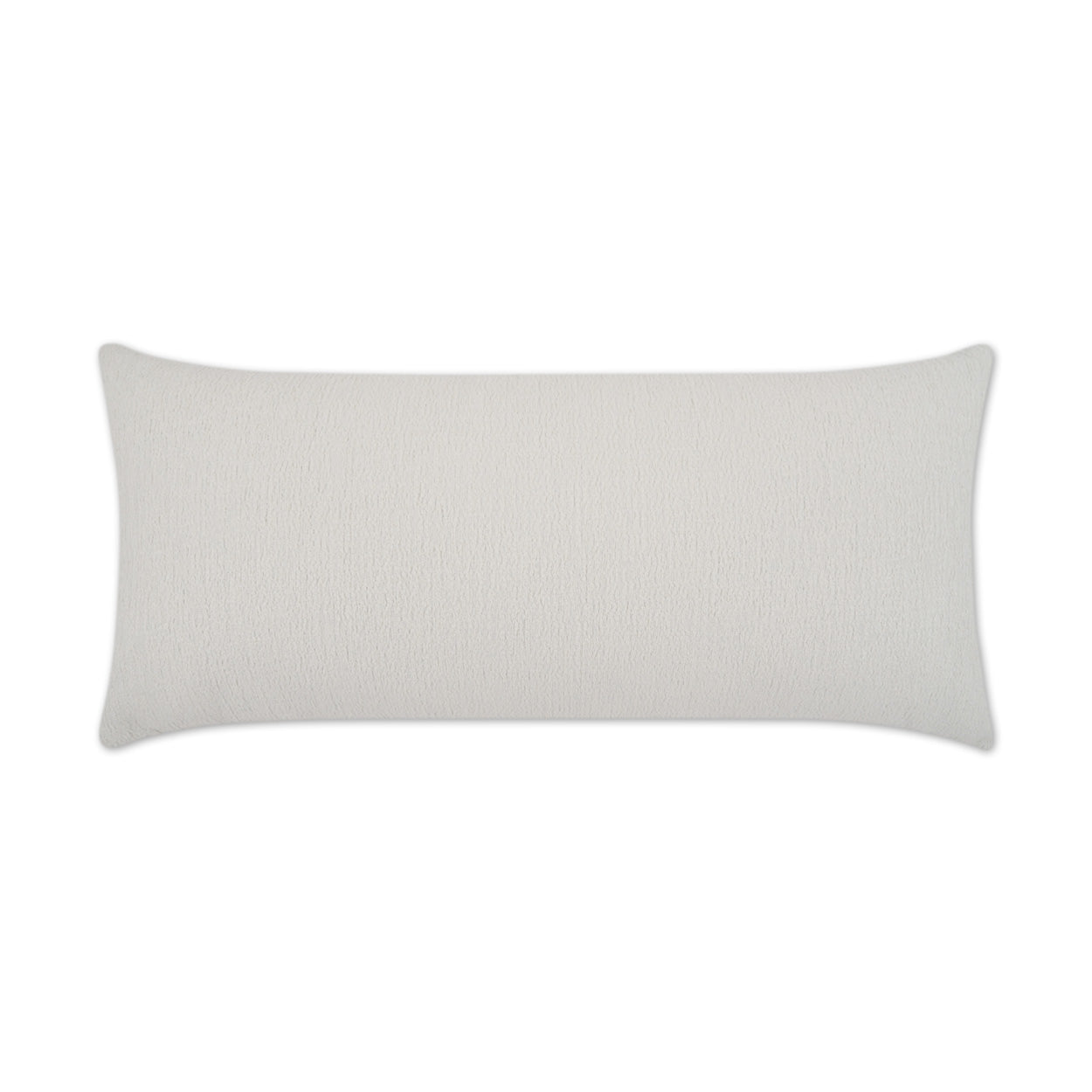 D.V. KAP HOME   12" x 24" Outdoor Gowan Lumbar Pillow - Vanilla Solid, Farmhouse, Beach    - OD-413-V-1224