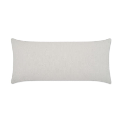 D.V. KAP HOME   12" x 24" Outdoor Gowan Lumbar Pillow - Vanilla Solid, Farmhouse, Beach    - OD-413-V-1224